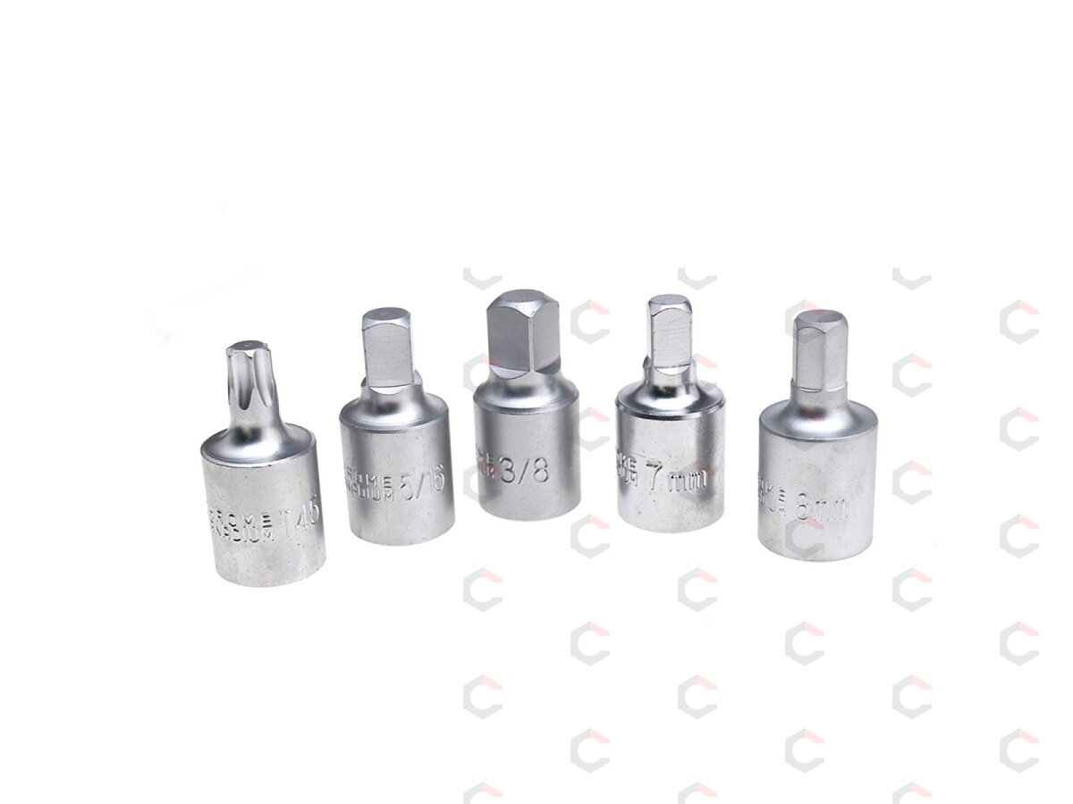 Antgaliai atsukti alyvos išleidimo varžtams | 10 mm (3/8") | 21 vnt. (SK1460B) 3 Antgaliai atsukti alyvos išleidimo varžtams | 10 mm (3/8") | 21 vnt. (SK1460B) 3