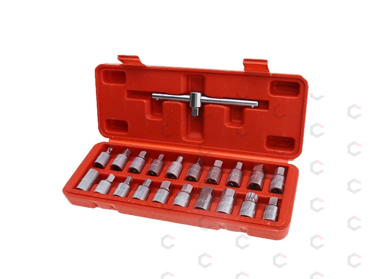 Antgaliai atsukti alyvos išleidimo varžtams | 10 mm (3/8") | 21 vnt. (SK1460B) 5