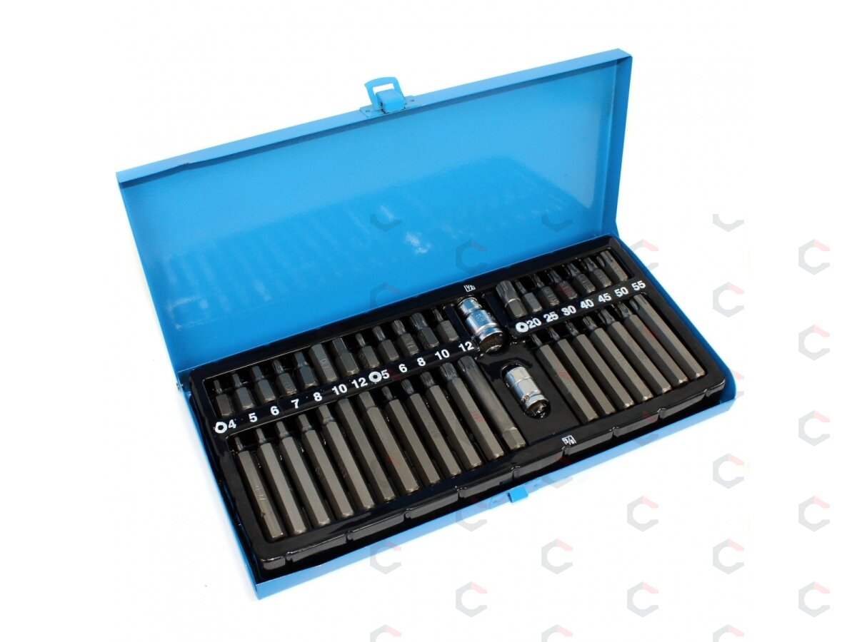 Antgalių rinkinys | metalinė dėžutė | 40 vnt. (66410V) 2 Antgalių rinkinys | metalinė dėžutė | 40 vnt. (66410V) 2