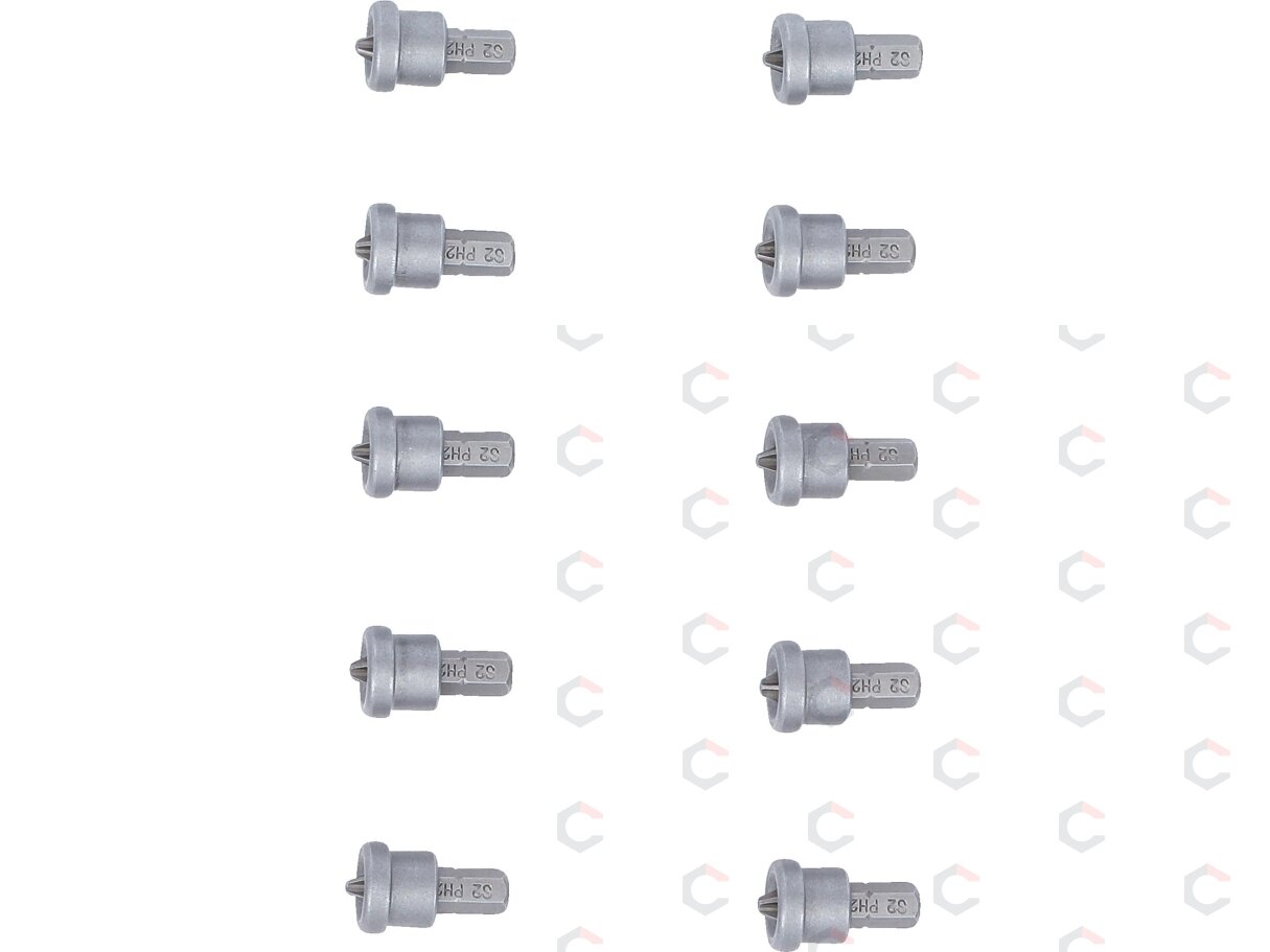 Antgaliai / ribotuvai | gipso plokštėms | 6.3 mm (1/4") | Kryžminiai PH 2 | 10 vnt. (50408) 2 Antgaliai / ribotuvai | gipso plokštėms | 6.3 mm (1/4") | Kryžminiai PH 2 | 10 vnt. (50408) 2