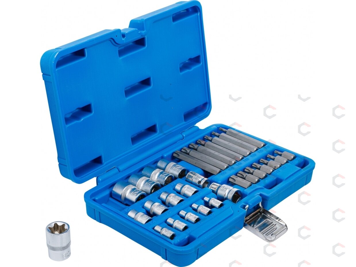 Antgalių ir galvučių rinkinys | E-Type / T-Star (Torx) | 30 vnt. (5025) 2 Antgalių ir galvučių rinkinys | E-Type / T-Star (Torx) | 30 vnt. (5025) 2