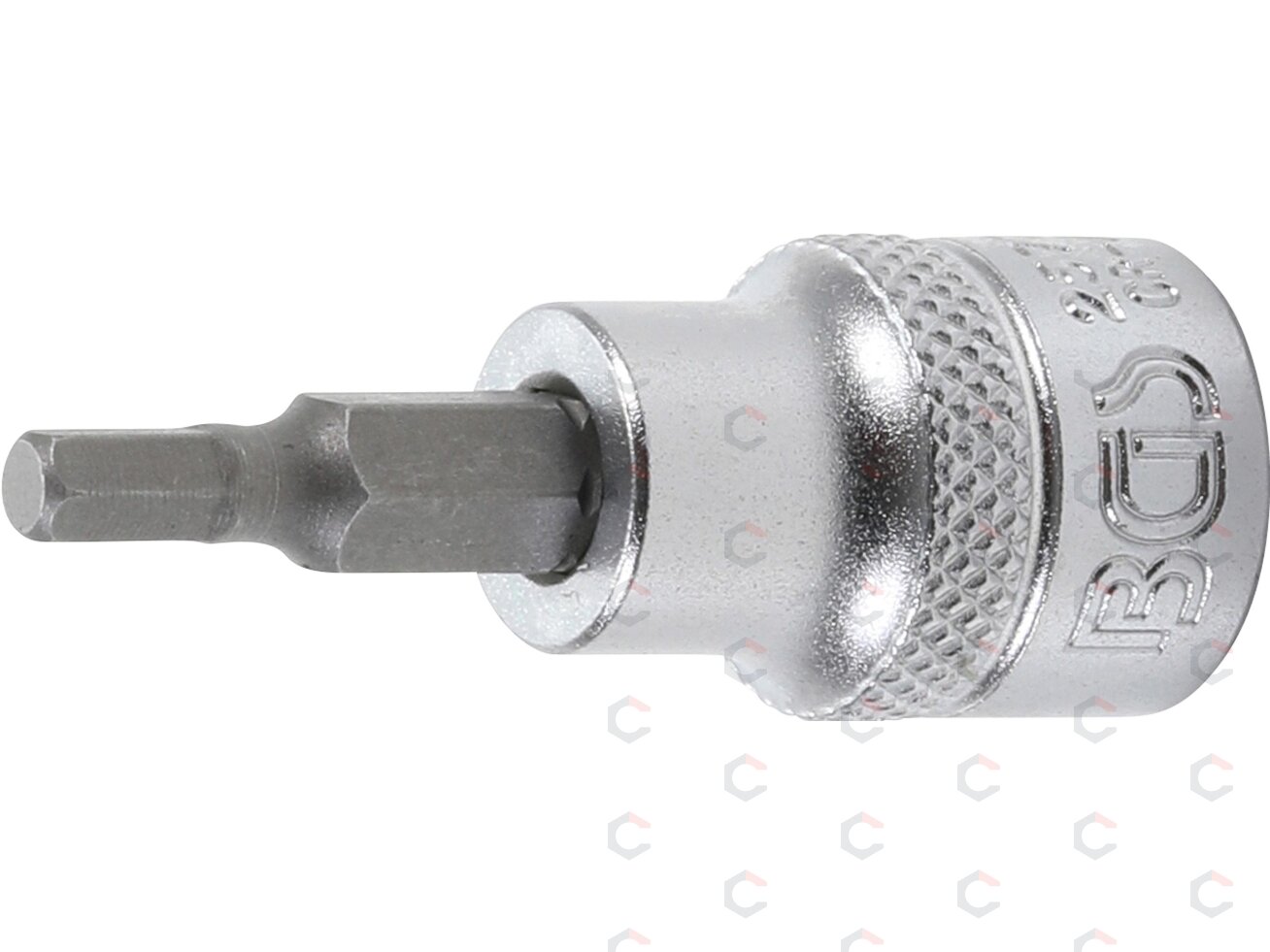 Antgalis įpresuotas į galvutę | 10 mm (3/8") | hex šešiakampis 4 mm (2577) Antgalis įpresuotas į galvutę | 10 mm (3/8") | hex šešiakampis 4 mm (2577)