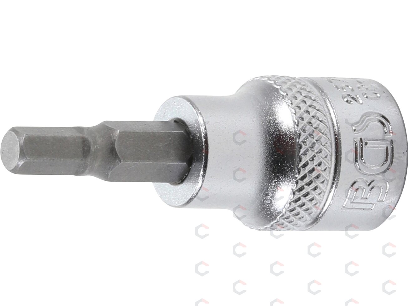 Antgalis įpresuotas į galvutę | 10 mm (3/8") | hex šešiakampis 5 mm (2578) Antgalis įpresuotas į galvutę | 10 mm (3/8") | hex šešiakampis 5 mm (2578)