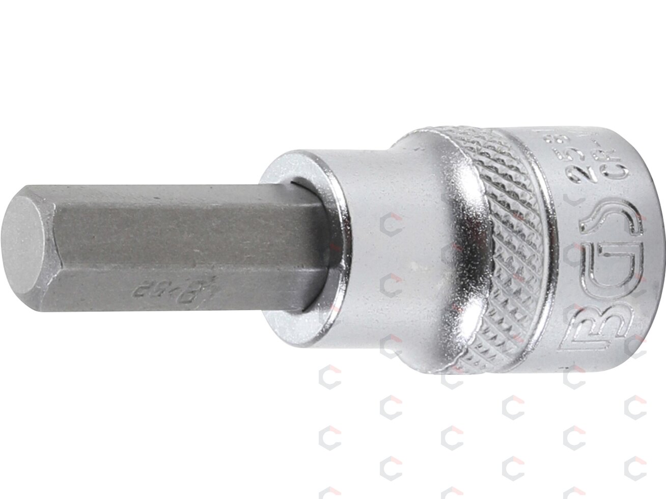 Antgalis įpresuotas į galvutę | 10 mm (3/8") | hex šešiakampis 8 mm (2581) Antgalis įpresuotas į galvutę | 10 mm (3/8") | hex šešiakampis 8 mm (2581)
