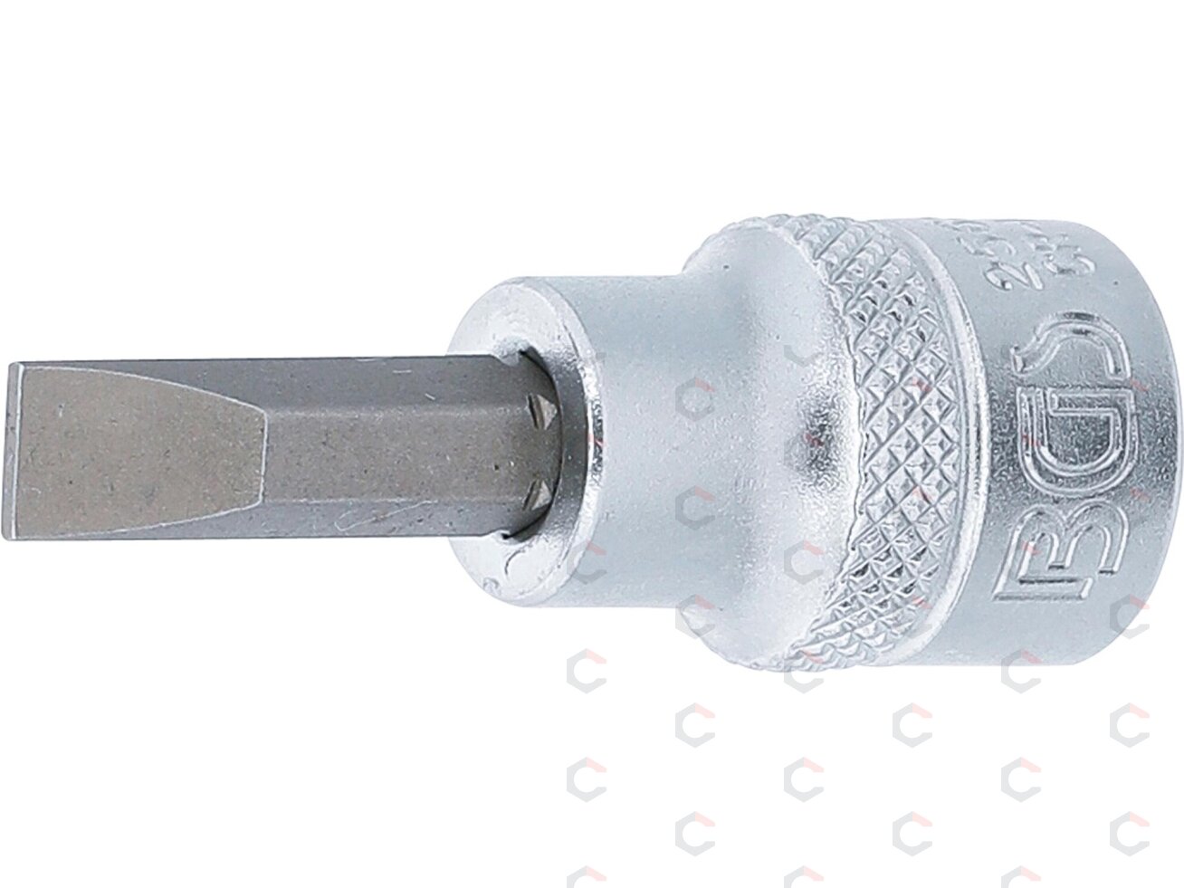 Antgalis įpresuotas į galvutę | 10 mm (3/8") | Plokščias SL 7 mm (2568) Antgalis įpresuotas į galvutę | 10 mm (3/8") | Plokščias SL 7 mm (2568)