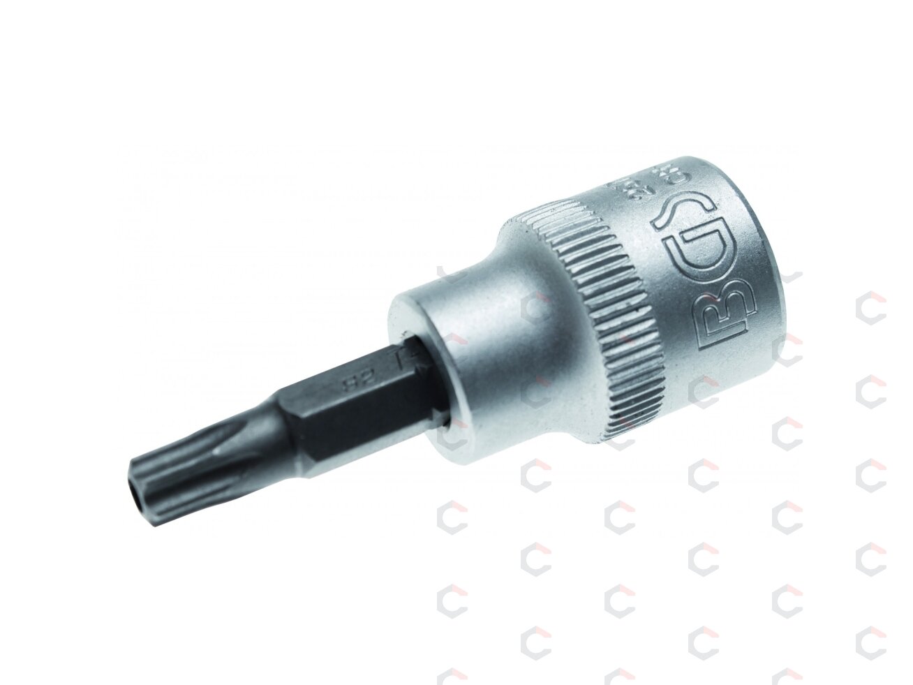 Antgalis įpresuotas į galvutę | 10 mm (3/8") | T-star su skyle (Torx) T20 (2571) 1 Antgalis įpresuotas į galvutę | 10 mm (3/8") | T-star su skyle (Torx) T20 (2571) 1