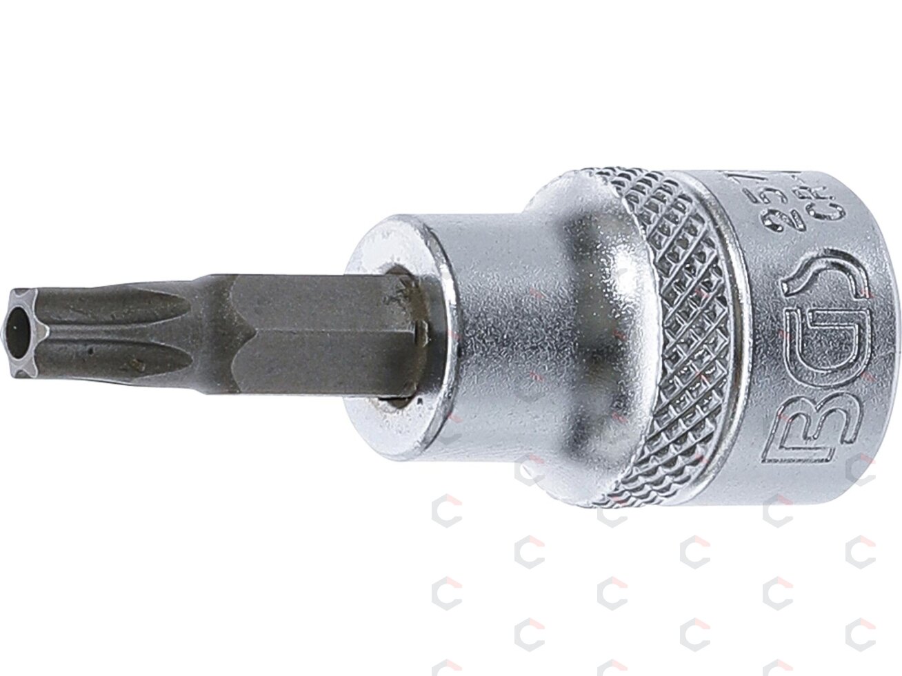 Antgalis įpresuotas į galvutę | 10 mm (3/8") | T-star su skyle (Torx) T20 (2571) Antgalis įpresuotas į galvutę | 10 mm (3/8") | T-star su skyle (Torx) T20 (2571)