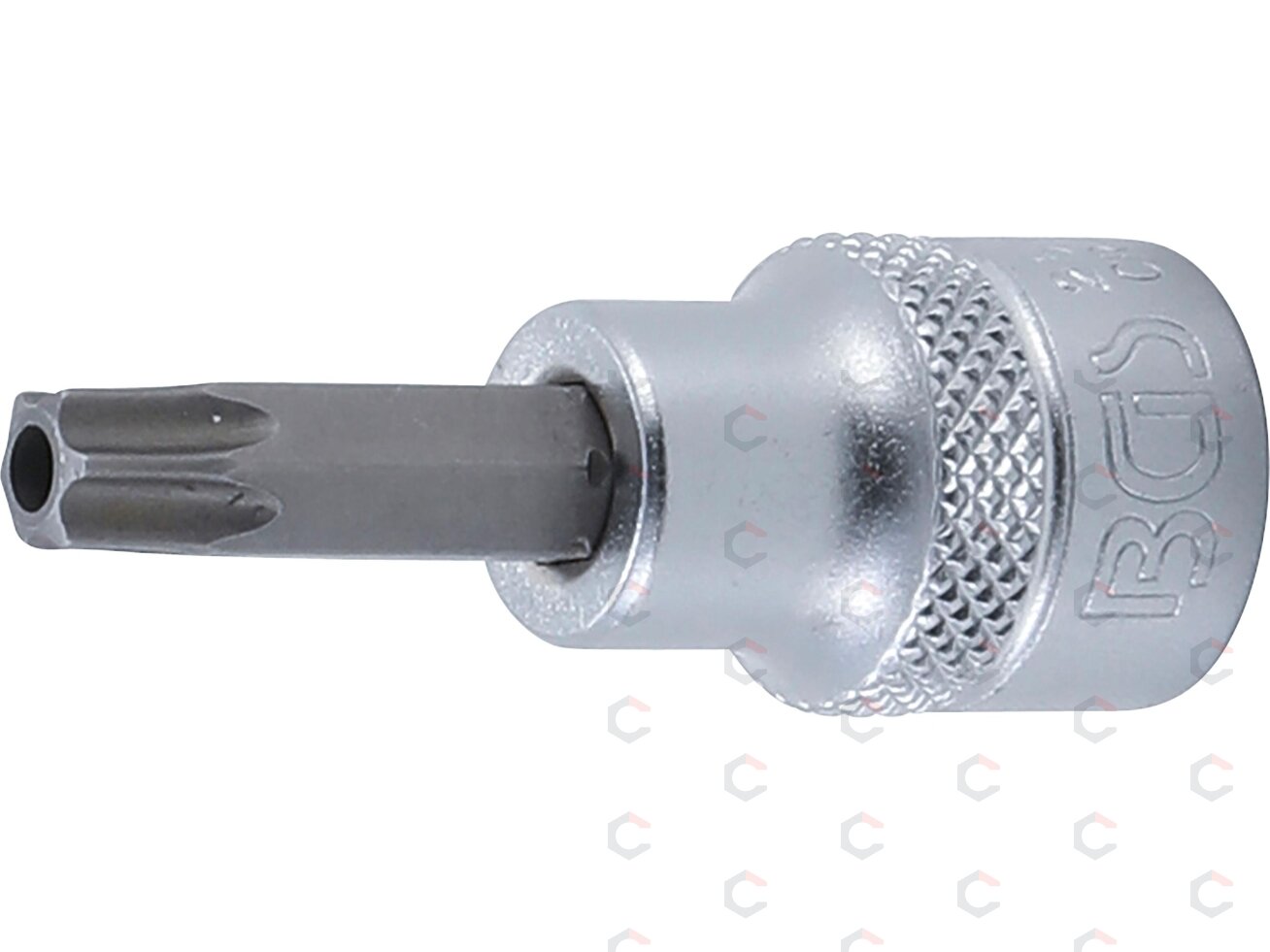 Antgalis įpresuotas į galvutę | 10 mm (3/8") | T-Star su skyle | (Torx) T40 (2575) Antgalis įpresuotas į galvutę | 10 mm (3/8") | T-Star su skyle | (Torx) T40 (2575)