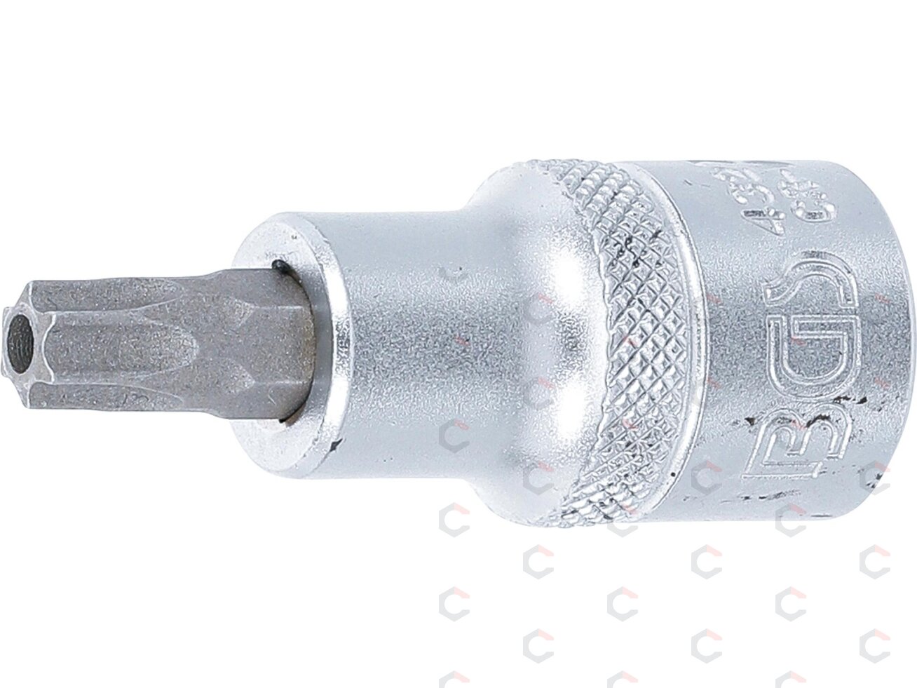 Antgalis įpresuotas į galvutę | 12,5 mm (1/2") | T-Star su skyle (Torx) T45 (4327) Antgalis įpresuotas į galvutę | 12,5 mm (1/2") | T-Star su skyle (Torx) T45 (4327)