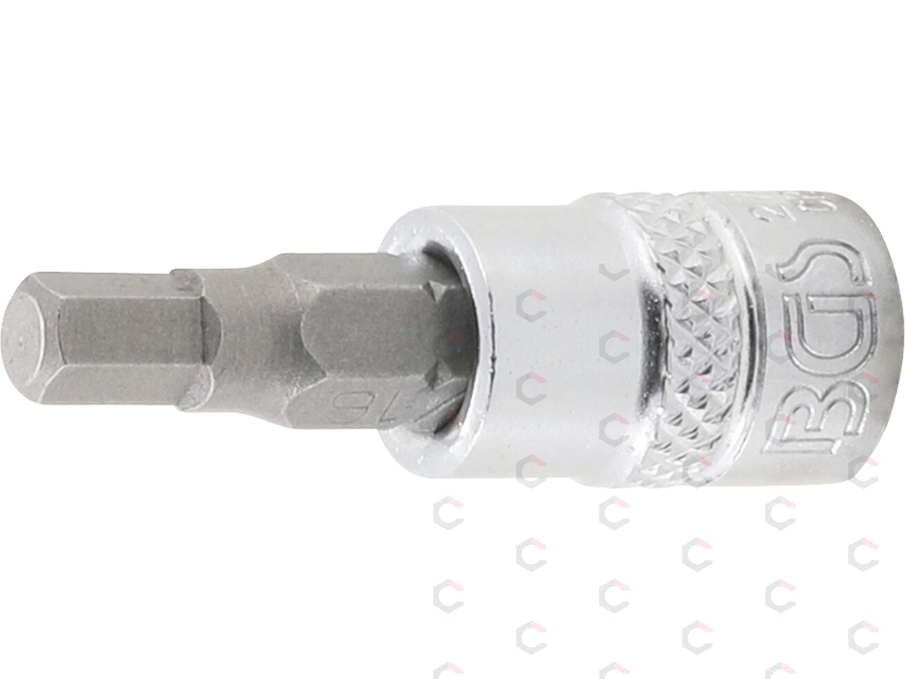 Antgalis įpresuotas į galvutę | 6.3 mm (1/4") | hex šešiakampis 3/16" (2743)