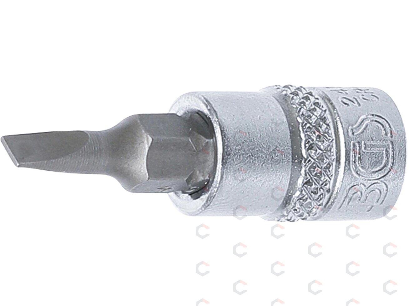 Antgalis įpresuotas į galvutę | 6,3 mm (1/4") | plokščias SL 4 mm (2493) Antgalis įpresuotas į galvutę | 6,3 mm (1/4") | plokščias SL 4 mm (2493)