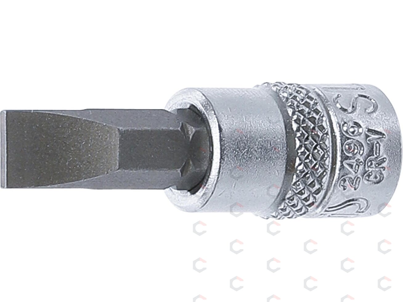 Antgalis įpresuotas į galvutę | 6,3 mm (1/4") | Plokščias SL 7,0 mm (2496) Antgalis įpresuotas į galvutę | 6,3 mm (1/4") | Plokščias SL 7,0 mm (2496)