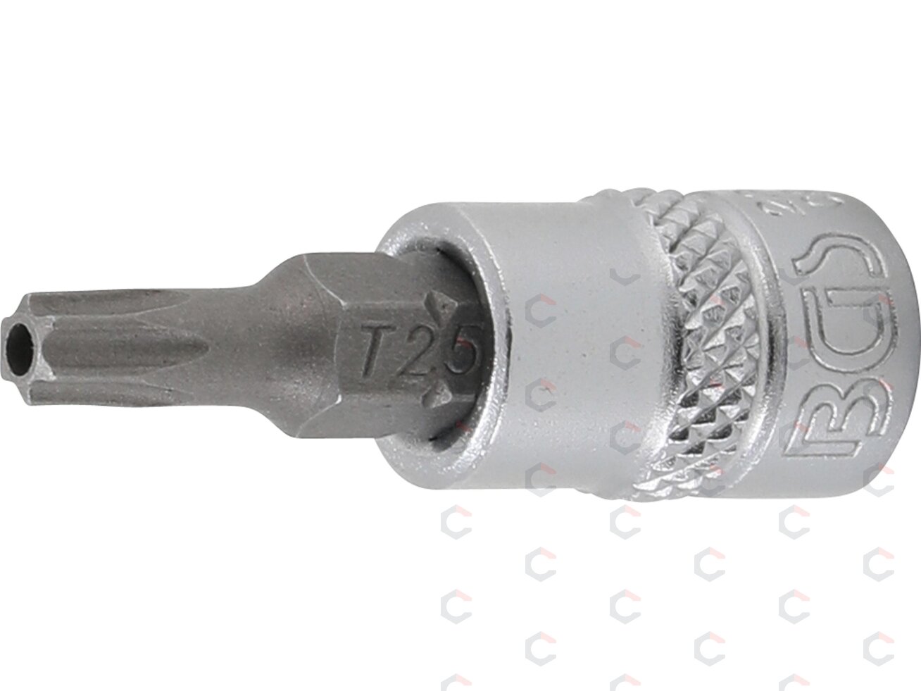 Antgalis įpresuotas į galvutę | 6.3 mm (1/4") | T-star su skyle (Torx) T25 (2360) Antgalis įpresuotas į galvutę | 6.3 mm (1/4") | T-star su skyle (Torx) T25 (2360)