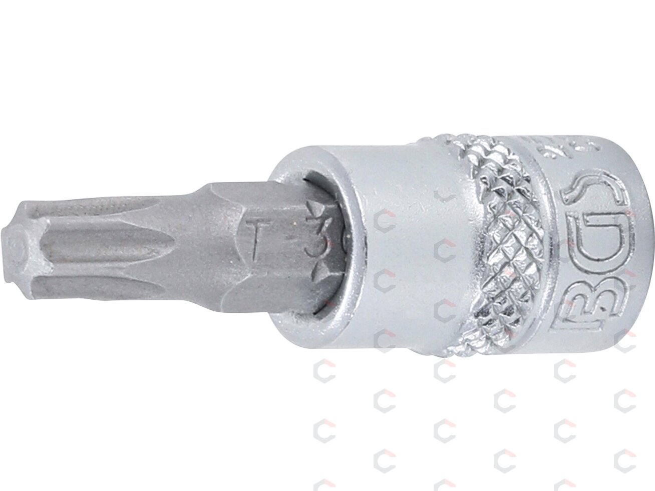 Antgalis įpresuotas į galvutę | 6.3 mm (1/4") | T-Star (Torx) T30 (2595) Antgalis įpresuotas į galvutę | 6.3 mm (1/4") | T-Star (Torx) T30 (2595)
