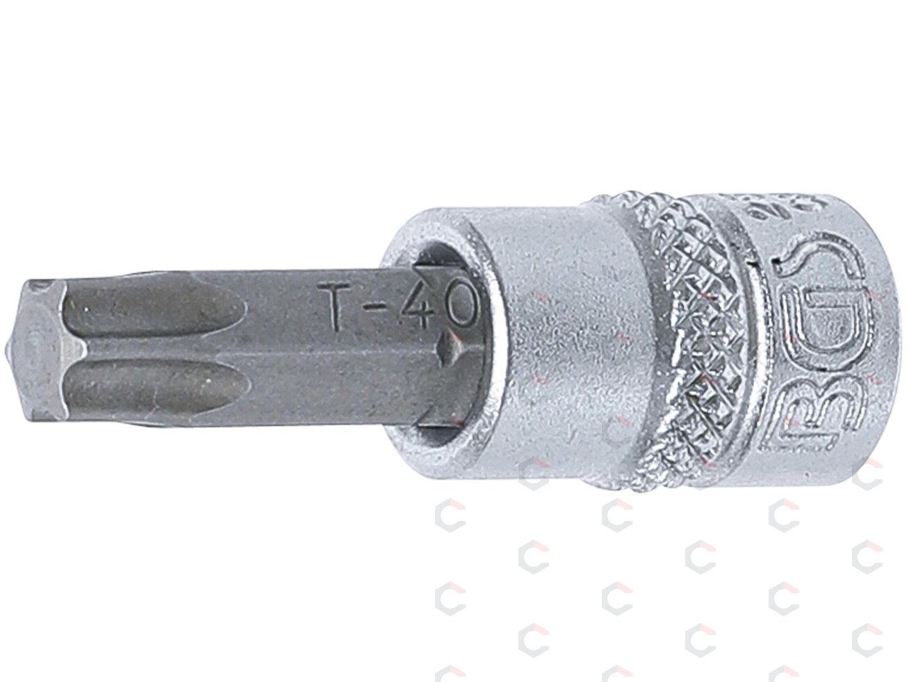 Antgalis įpresuotas į galvutę | 6.3 mm (1/4") | T-Star (Torx) T40 (2596) Antgalis įpresuotas į galvutę | 6.3 mm (1/4") | T-Star (Torx) T40 (2596)