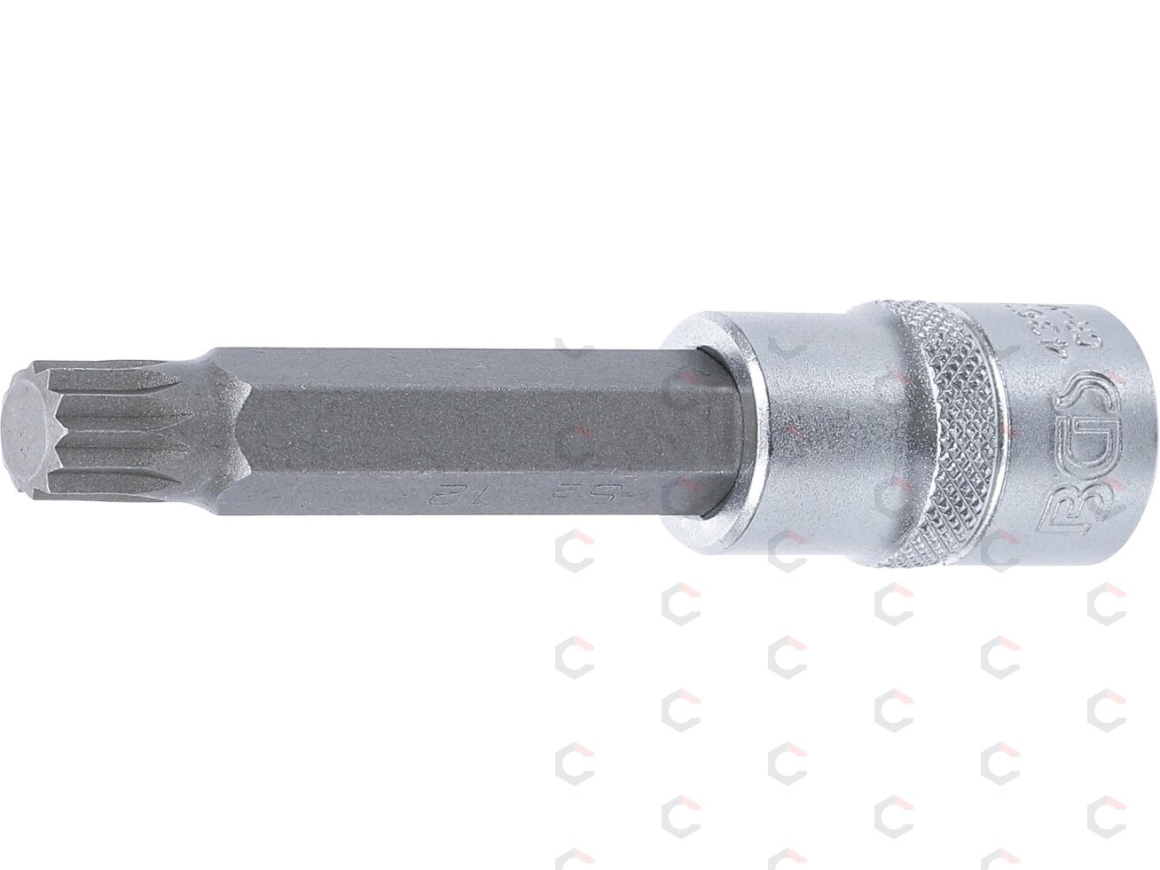 Antgalis įpresuotas į galvutę | ilgis 100 mm | 12,5 mm (1/2") | Spline (XZN) | M12 (4363) Antgalis įpresuotas į galvutę | ilgis 100 mm | 12,5 mm (1/2") | Spline (XZN) | M12 (4363)
