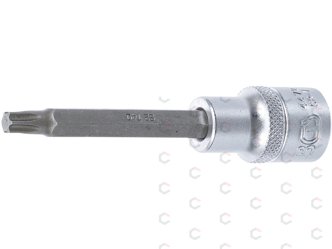 Antgalis įpresuotas į galvutę | ilgis 100 mm | 12,5 mm (1/2") | T-star (Torx) T40 (4472) Antgalis įpresuotas į galvutę | ilgis 100 mm | 12,5 mm (1/2") | T-star (Torx) T40 (4472)