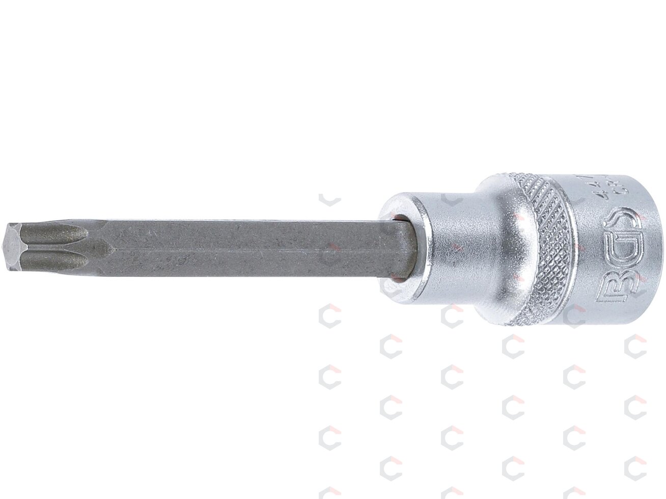 Antgalis įpresuotas į galvutę | ilgis 100 mm | 12,5 mm (1/2") | T-star (Torx) T45 (4473) Antgalis įpresuotas į galvutę | ilgis 100 mm | 12,5 mm (1/2") | T-star (Torx) T45 (4473)
