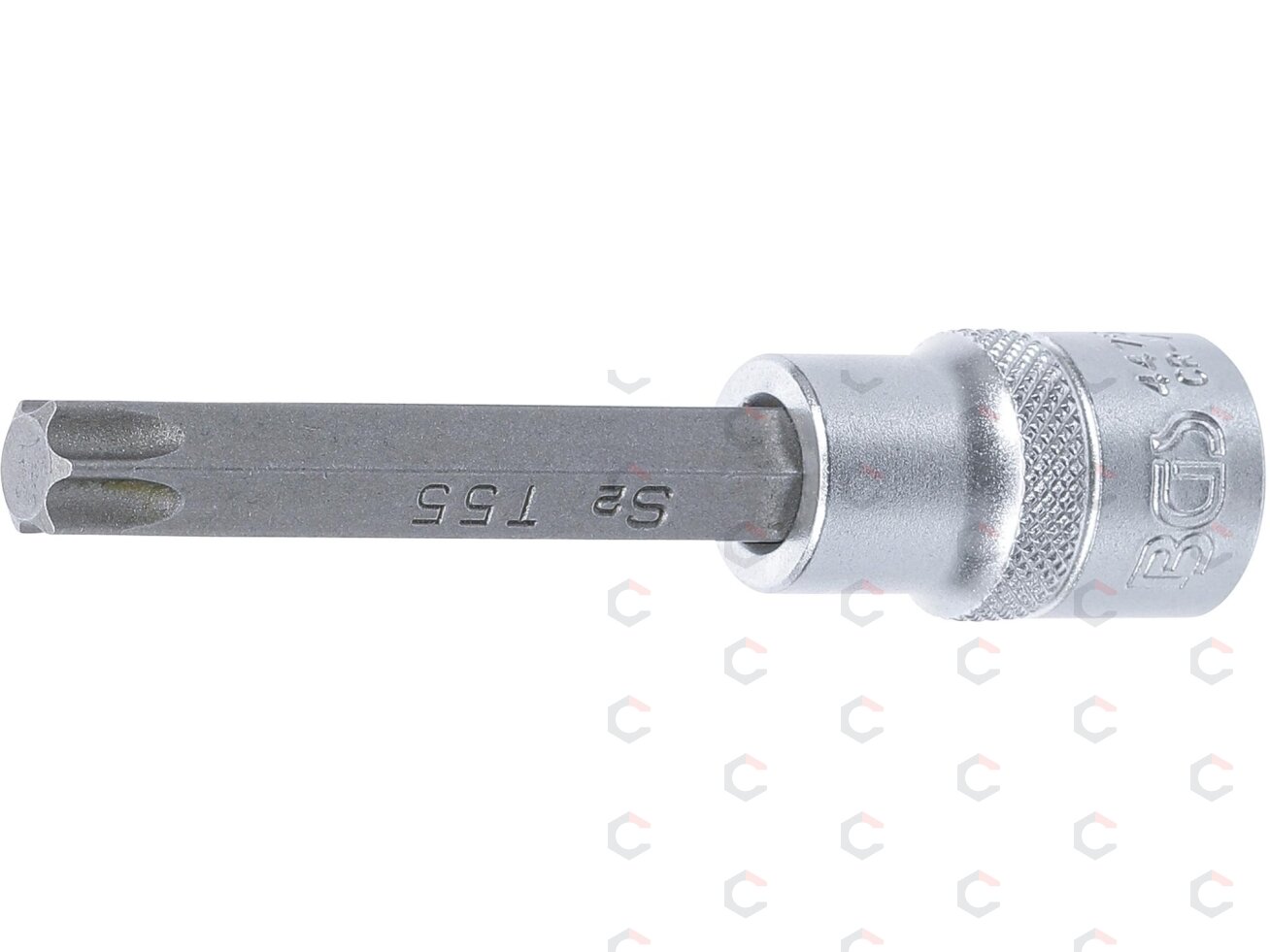 Antgalis įpresuotas į galvutę | ilgis 100 mm | 12,5 mm (1/2") | T-star (Torx) T55 (4475) Antgalis įpresuotas į galvutę | ilgis 100 mm | 12,5 mm (1/2") | T-star (Torx) T55 (4475)