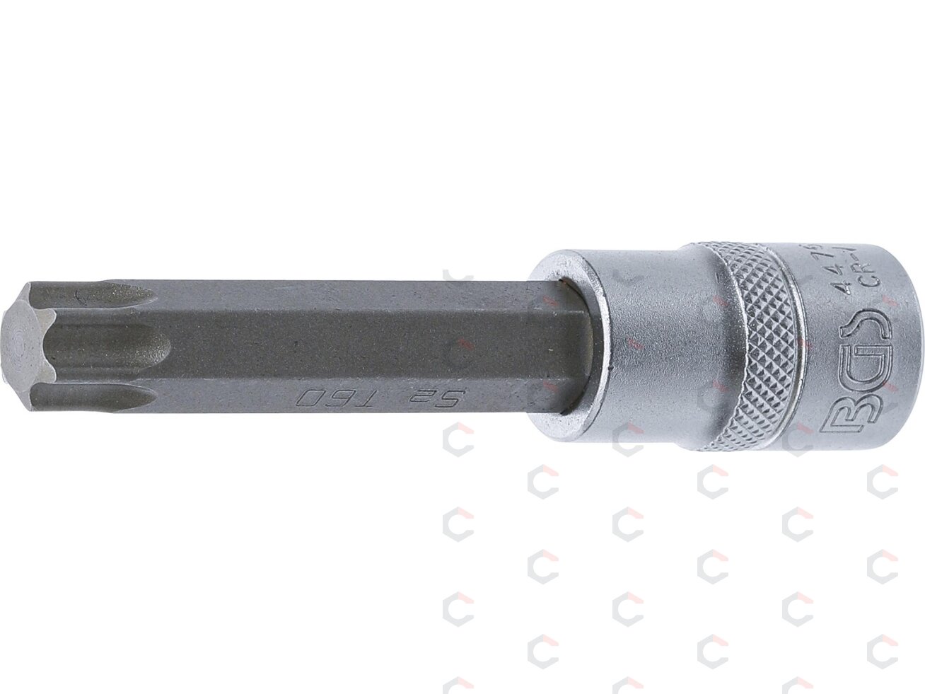 Antgalis įpresuotas į galvutę | ilgis 100 mm | 12,5 mm (1/2") | T-star (Torx) T60 (4476) Antgalis įpresuotas į galvutę | ilgis 100 mm | 12,5 mm (1/2") | T-star (Torx) T60 (4476)