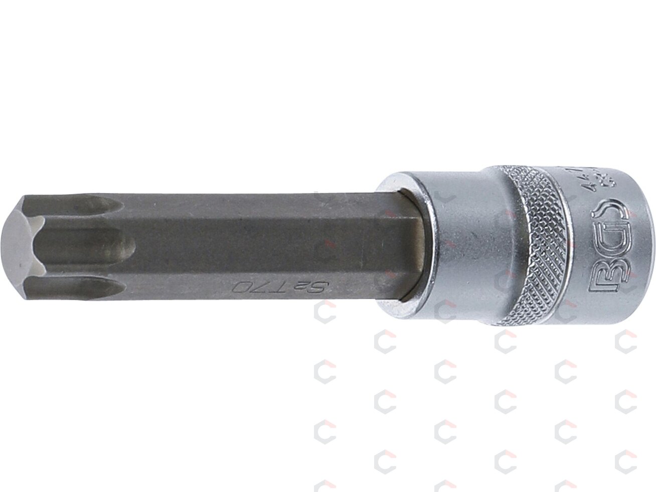 Antgalis įpresuotas į galvutę | ilgis 100 mm | 12,5 mm (1/2") | T-star (Torx) T70 (4477)