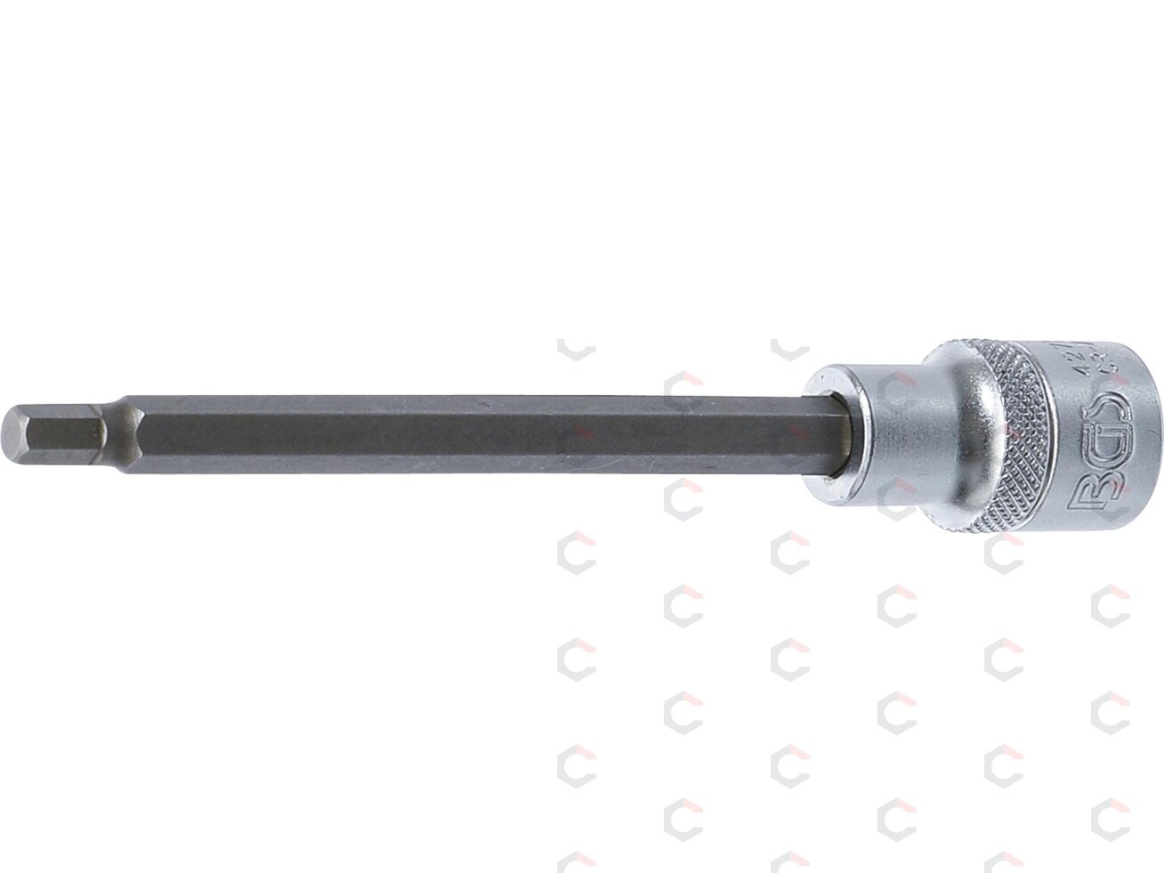 Antgalis įpresuotas į galvutę | ilgis 140 mm | 12,5 mm (1/2") | hex šešiakampis 6 mm (4271) Antgalis įpresuotas į galvutę | ilgis 140 mm | 12,5 mm (1/2") | hex šešiakampis 6 mm (4271)