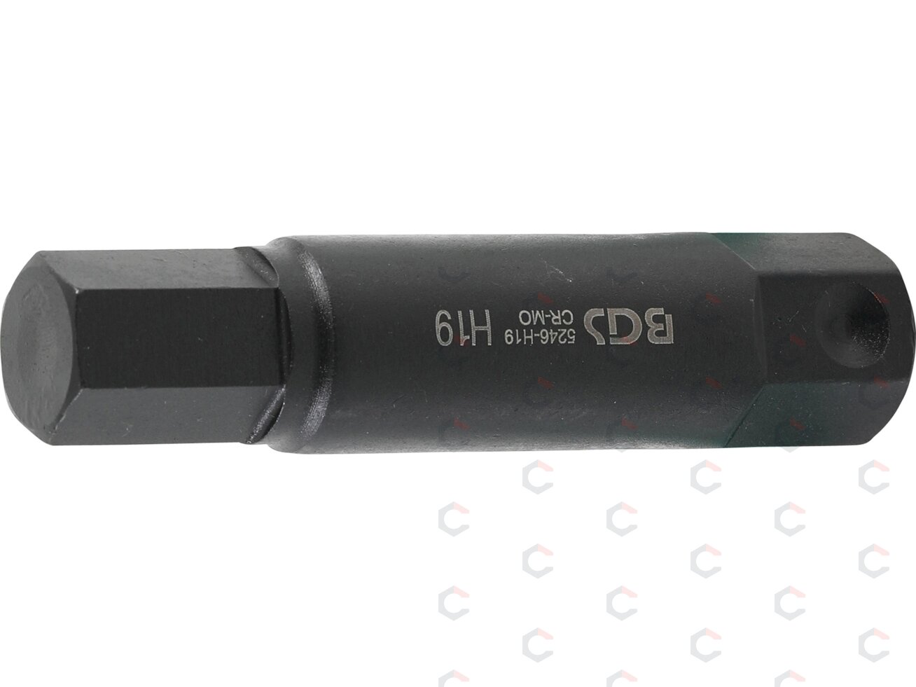 Antgalis smūginis | ilgis 100 mm | 22 mm storio | hex šešiakampis 19 mm (5246-H19) Antgalis smūginis | ilgis 100 mm | 22 mm storio | hex šešiakampis 19 mm (5246-H19)