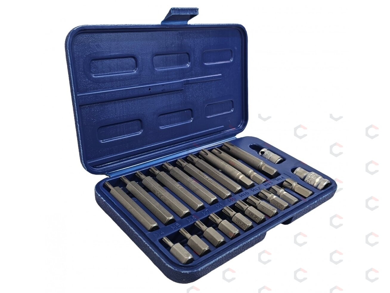Antgalių komplektas | 10 mm (3/8") storis | Spline (Ribe) | 21 vnt. (RB21S) 1