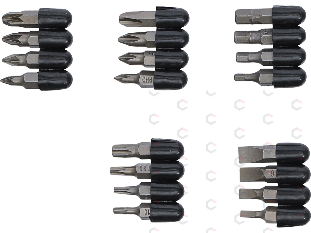 Antgalių komplektas | 6.3 mm (1/4") | 20 vnt. (4830) 1 Antgalių komplektas | 6.3 mm (1/4") | 20 vnt. (4830) 1