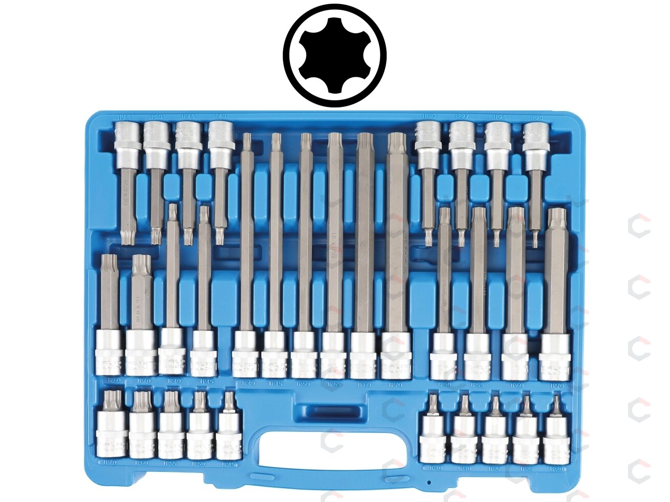 Antgalių galvučių rinkinys BGS | 1/2" | TORX Plus TP20–TP70 | 32 vnt. (5190) 6