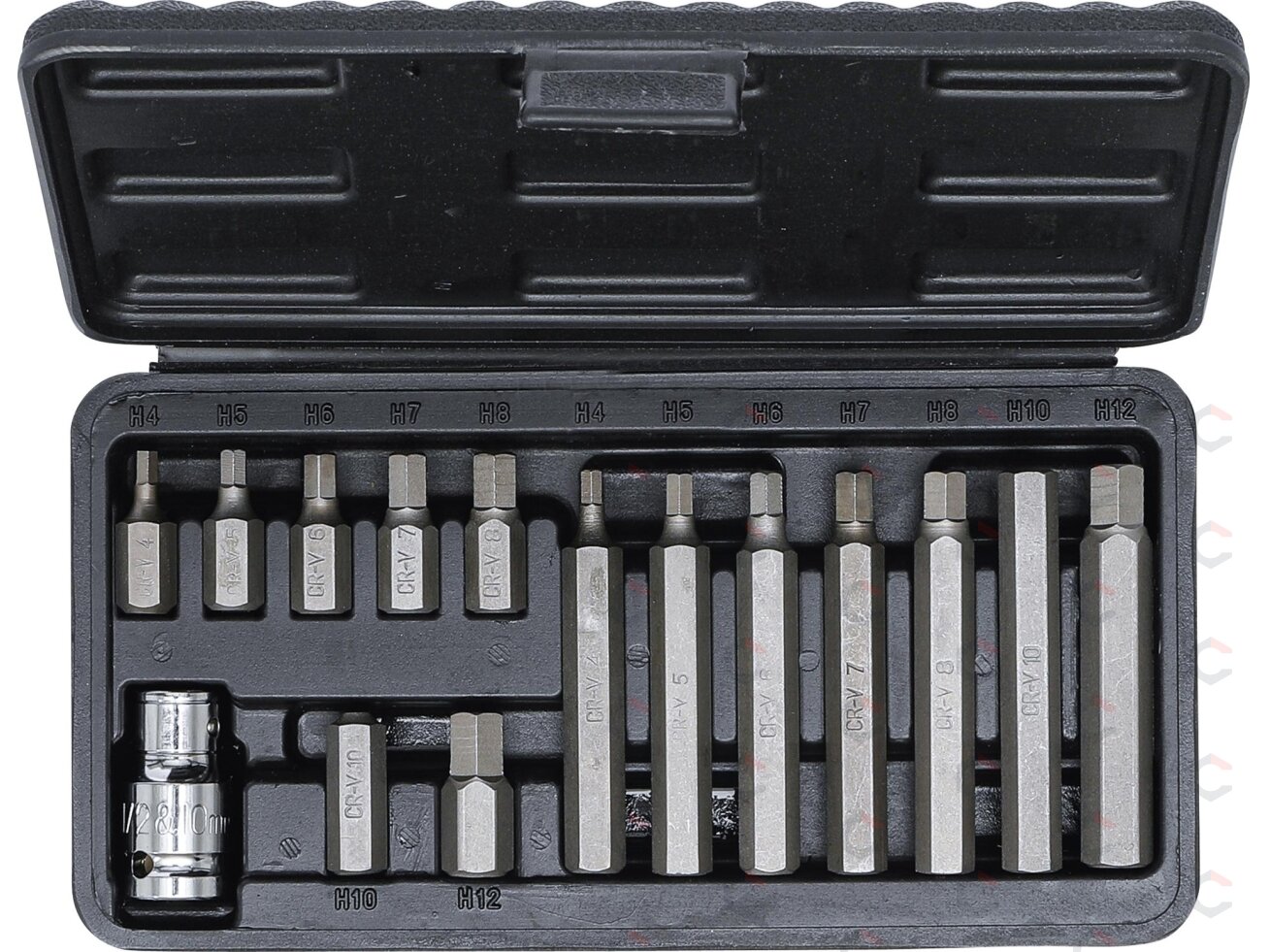 Antgalių rinkinys Hex šešiakampiai | trumpas / ilgas | 10 mm (3/8") storio | 15 vnt. (5070) 3 Antgalių rinkinys Hex šešiakampiai | trumpas / ilgas | 10 mm (3/8") storio | 15 vnt. (5070) 3