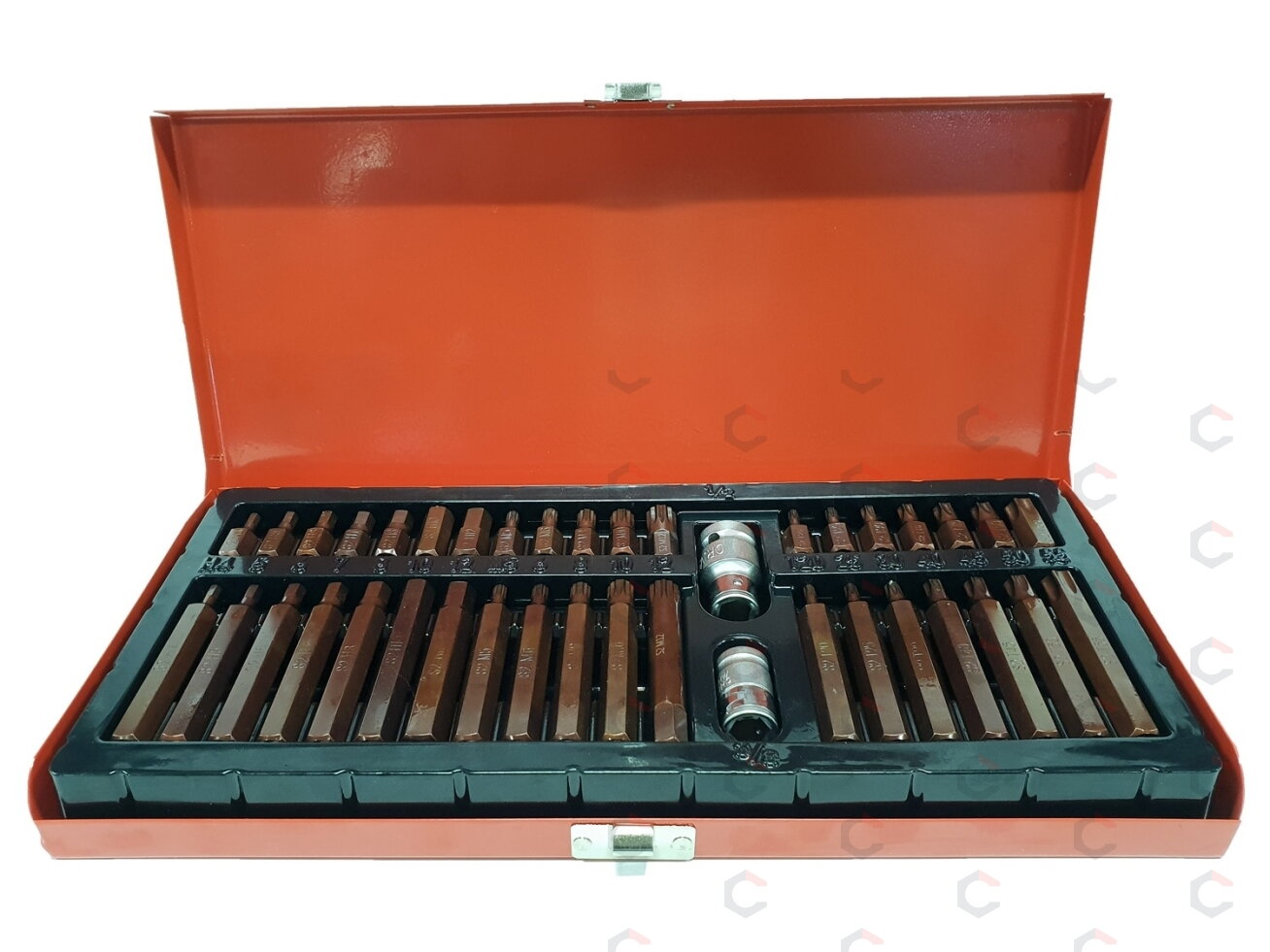 Antgalių rinkinys S2 | torx/hex/spline | 40 vnt. (H393340) Antgalių rinkinys S2 | torx/hex/spline | 40 vnt. (H393340)