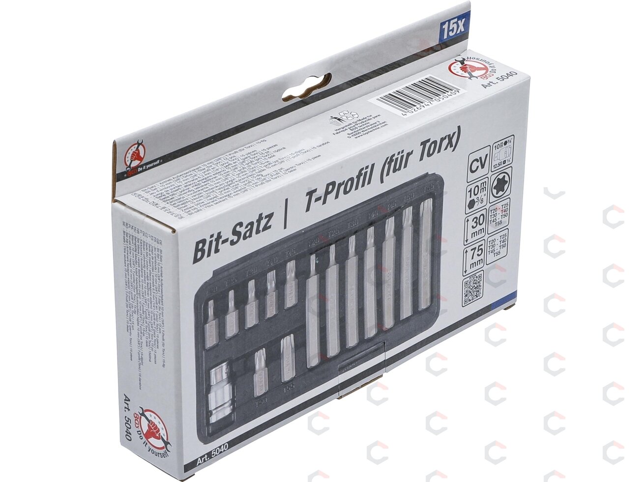 Antgalių rinkinys | trumpas / ilgas | 10 mm (3/8") storio | T-Star (Torx) | 15 vnt. (5040) 5 Antgalių rinkinys | trumpas / ilgas | 10 mm (3/8") storio | T-Star (Torx) | 15 vnt. (5040) 5