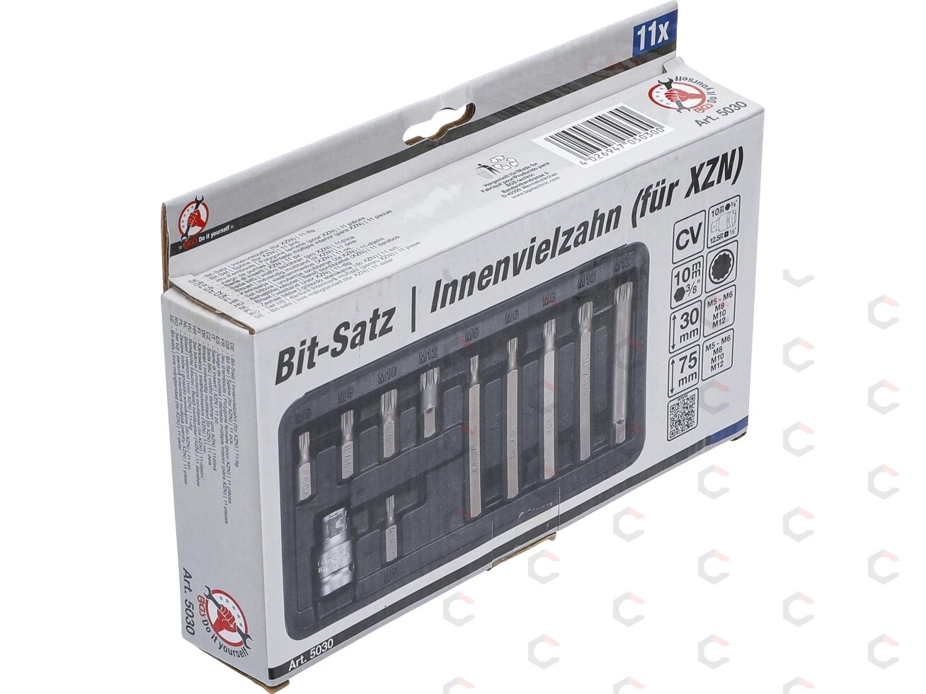Antgalių rinkinys | trumpas / ilgas | spline (XZN) | 11 vnt. (5030) 5