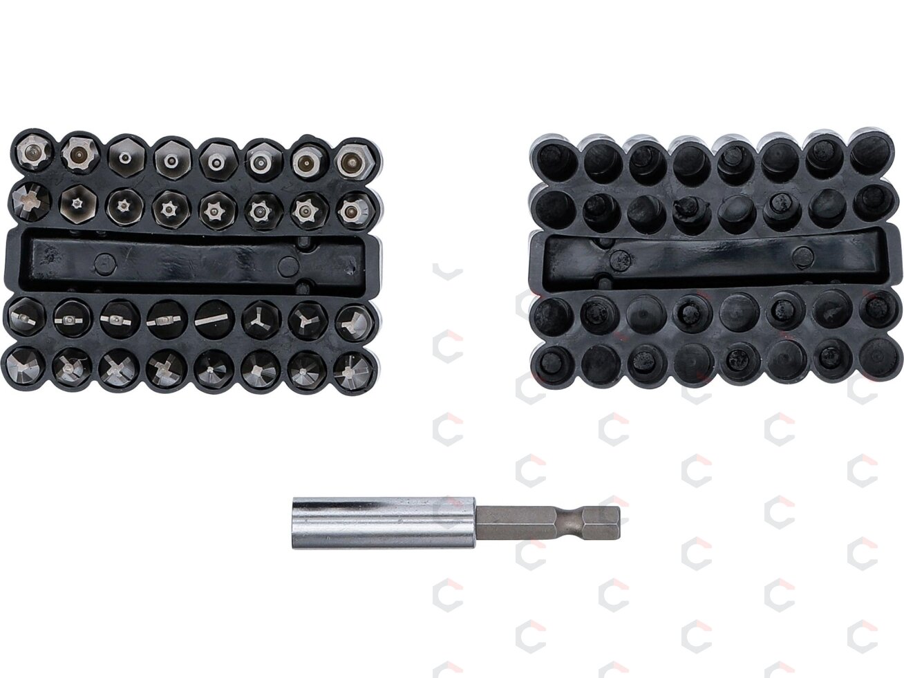 Antgalių rinkinys | trumpi | 6.3 mm (1/4") | įvairių tipų | 32 vnt. (763) 2 Antgalių rinkinys | trumpi | 6.3 mm (1/4") | įvairių tipų | 32 vnt. (763) 2