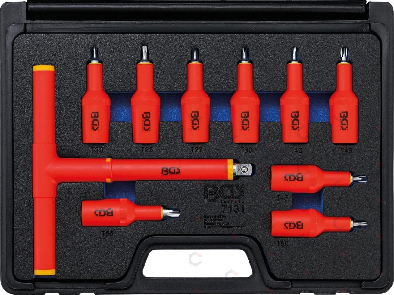 Antgalių rinkinys VDE profesionalus | 1/2" pavara | Torx T20–T55 | 10 vnt. (7131) 8 Antgalių rinkinys VDE profesionalus | 1/2" pavara | Torx T20–T55 | 10 vnt. (7131) 8