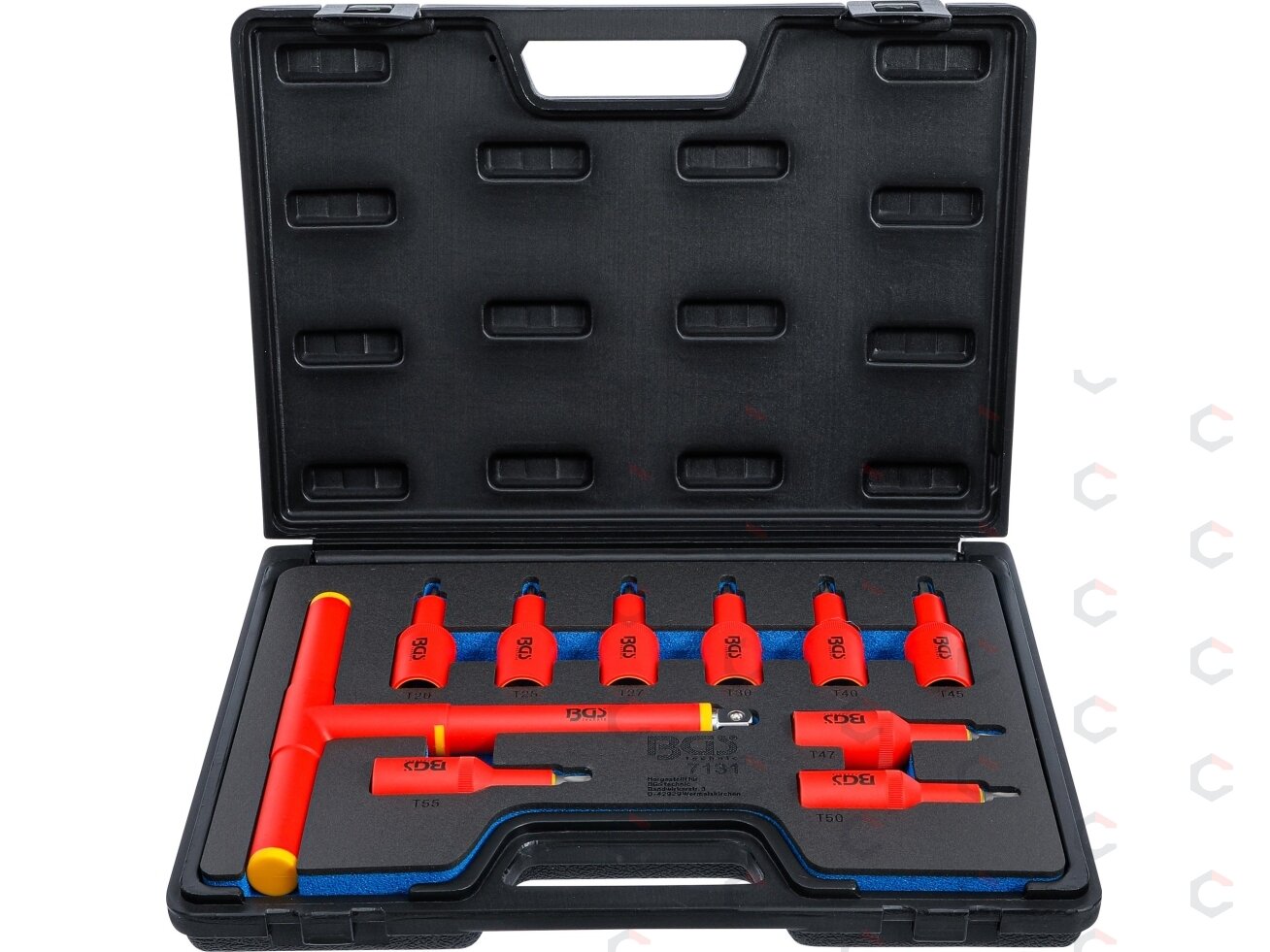 Antgalių rinkinys VDE profesionalus | 1/2" pavara | Torx T20–T55 | 10 vnt. (7131) Antgalių rinkinys VDE profesionalus | 1/2" pavara | Torx T20–T55 | 10 vnt. (7131)