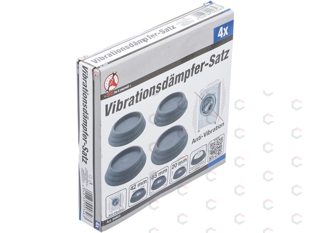 Antivibracinės skalbimo mašinoms kojelės | Ø 65 x 20 mm | 4 vnt. (85803) 1 Antivibracinės skalbimo mašinoms kojelės | Ø 65 x 20 mm | 4 vnt. (85803) 1