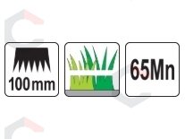 Antgalis 100 mm žirklėms YT-828335, YT-828336, YT-828357, YT-828358 (YT-828339) 4 Antgalis 100 mm žirklėms YT-828335, YT-828336, YT-828357, YT-828358 (YT-828339) 4