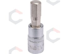 Antgalis įpresuotas į galvutę | 6,3 mm (1/4") | hex šešiakampis 7 mm (YT-04374) Antgalis įpresuotas į galvutę | 6,3 mm (1/4") | hex šešiakampis 7 mm (YT-04374)