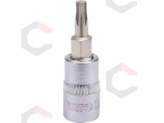 Antgalis įpresuotas į galvutę | 6.3 mm (1/4") | T-Star (Torx) T20 (YT-04304) Antgalis įpresuotas į galvutę | 6.3 mm (1/4") | T-Star (Torx) T20 (YT-04304)