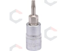 Antgalis įpresuotas į galvutę | 6.3 mm (1/4") | T-Star (Torx) T10 (YT-04302) Antgalis įpresuotas į galvutę | 6.3 mm (1/4") | T-Star (Torx) T10 (YT-04302)