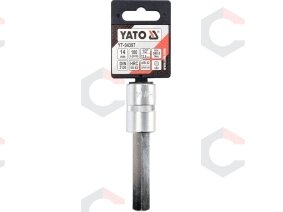 Antgalis įpresuotas į galvutę 1/2" hex 14 mm X 100 mm (YT-04397) 2 Antgalis įpresuotas į galvutę 1/2" hex 14 mm X 100 mm (YT-04397) 2