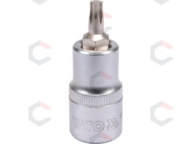 Antgalis įpresuotas į galvutę 1/2", T30 x 55 mm (YT-04313) Antgalis įpresuotas į galvutę 1/2", T30 x 55 mm (YT-04313)