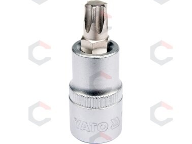 Antgalis įpresuotas į galvutę 1/2", T50 x 55 mm (YT-04316) Antgalis įpresuotas į galvutę 1/2", T50 x 55 mm (YT-04316)