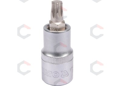 Antgalis įpresuotas į galvutę 1/2", T45 x 55 mm (YT-04315) Antgalis įpresuotas į galvutę 1/2", T45 x 55 mm (YT-04315)