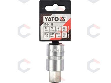 Antgalis įpresuotas į galvutę 1/2", H17 (YT-04388) 2 Antgalis įpresuotas į galvutę 1/2", H17 (YT-04388) 2