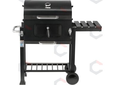 Anglinis grilis su ketaus grotelėmis ir dangčiu | 54 × 37 cm | Deluxe (99927) Anglinis grilis su ketaus grotelėmis ir dangčiu | 54 × 37 cm | Deluxe (99927)