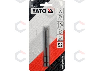 Antgaliai dviūsiai 1/4", 2vnt, : NR6 X100MM; NR10 X100MM (YT-0499)