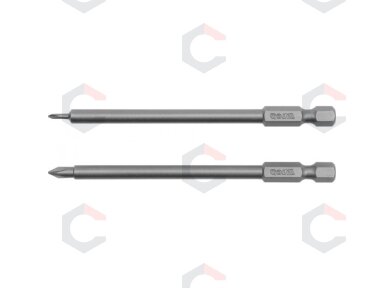 Antgaliai kryžminiai 1/4", 2vnt, : PH00X100MM; PH0X100MM "Yato"(YT-0459)